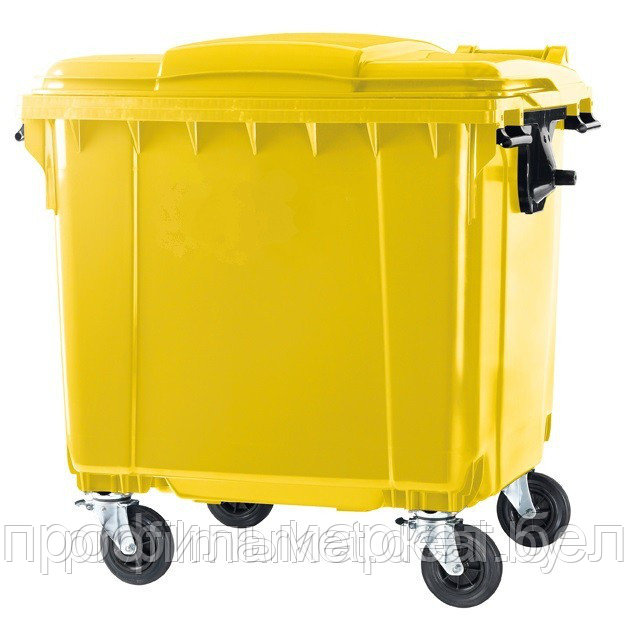 Пластиковый контейнер для мусора ESE 1100 л желтый. Германия. Цена с НДС - фото 1 - id-p73161509