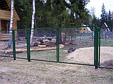 Ворота из сетки рабица, фото 3