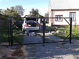 Ворота из сетки рабица, фото 4
