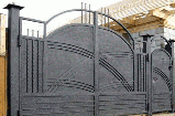 Сварные металлические ворота, фото 4