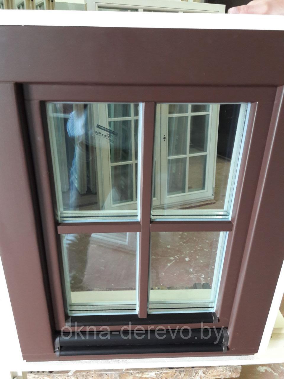 Окна деревянные с укрывным покрытием