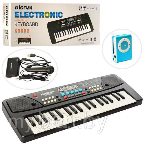 Детский синтезатор пианино BIGFUN BF-430C USB, с MP3 плеером, микрофоном - фото 1 - id-p73726123