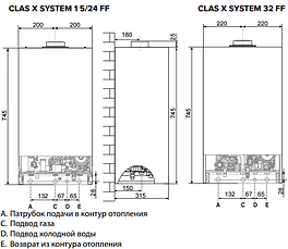 Газовый котел Ariston CLAS XС 28 FF NG медь, фото 3