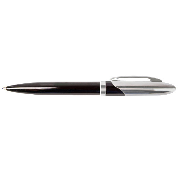 Ручка подарочнаякорпус серебристо-черный в футляре