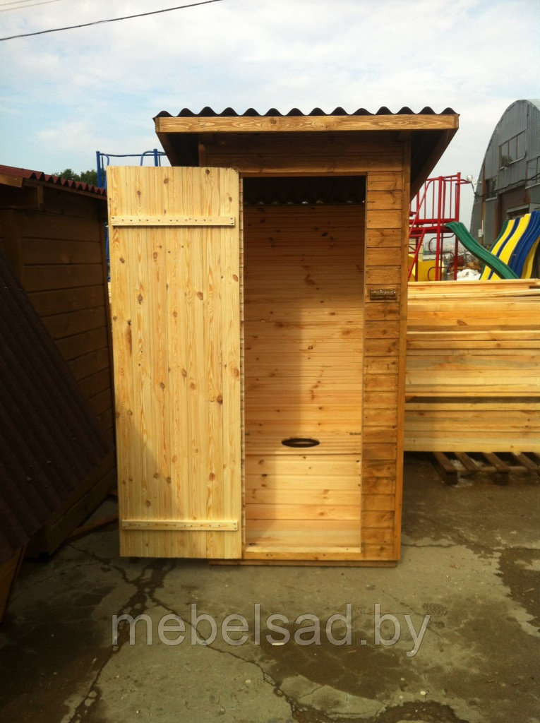 Туалет дачный деревянный "Эконом" - фото 1 - id-p73735230