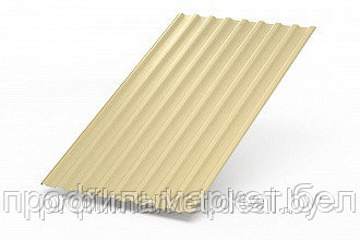 Профнастил МП-20х1100 Пластизол 0,5 мм (RAL1014 слоновая кость)