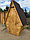 Туалет дачный деревянный "Теремок" блок хаус,крыша-ондулин, фото 3