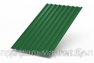 Профнастил МП-20х1100 Пластизол 0,5 мм (RAL 6002 лиственно-зеленый)