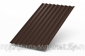 Профнастил МП-20х1100  Пластизол 0,5 мм  (RAL 8017 шоколад)