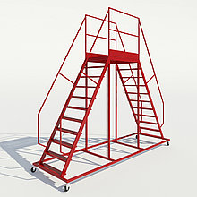 Площадка обслуживания, двусторонняя, передвижная