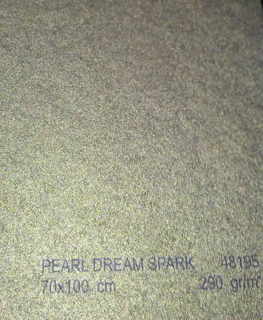 Дизайнерская бумага Perl Dream Spark, олива перламутровый, 290 гр/м2 - фото 2 - id-p73748770