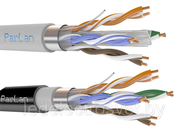 Кабель FTP 2х2х0.51 кат.5е медь наруж. прокл. (м) Rexant 01-0124