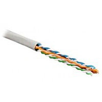 Кабель UTP 4-C5E-SOLID-GY-305 витая пара UTP (U/UTP) кат.5e 4 пары (24 AWG) одножильн. (solid) PVC (305м) сер.