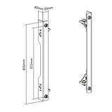Фиксаторы кронштейна Lumi LVW06-Edge (30X416X40), фото 2