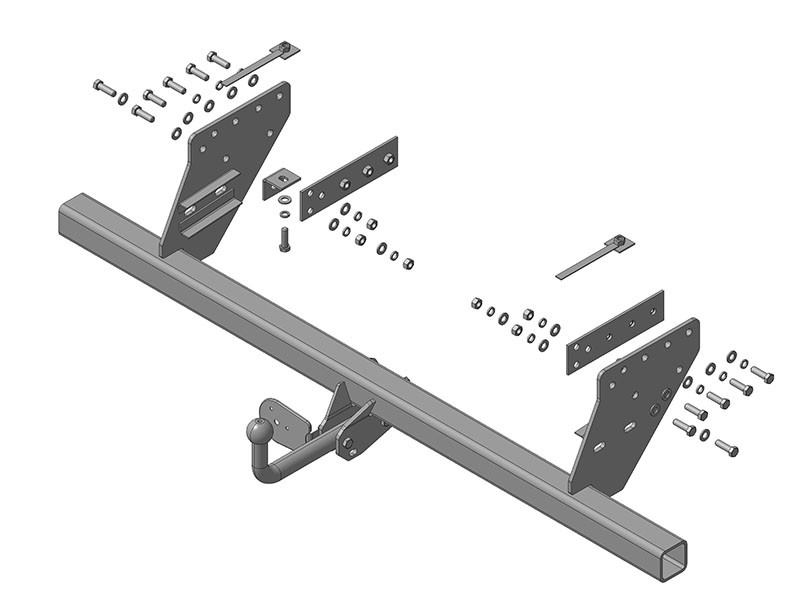 Фаркоп AvtoS для MITSUBISHI L-200 (2006-) - фото 1 - id-p73755264