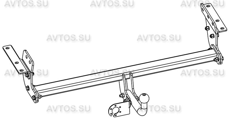 Фаркоп AvtoS для NISSAN X-Trail T32 (2015-) (с электрикой) - фото 1 - id-p73755269