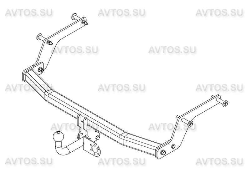 Фаркоп AvtoS для RENAULT Sandero, Sandero Stepway (2014-)