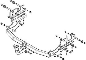 Фаркоп AvtoS для HYUNDAI Grand Starex (2007-2013)