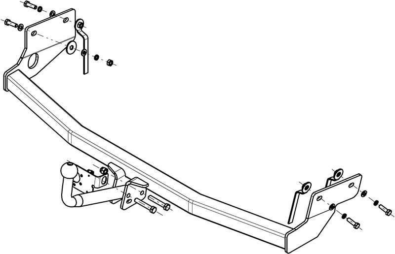 Фаркоп AvtoS для FORD Focus (1998-2005)