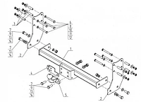 Фаркоп Avtos Ford Transit 2000-2014, шасси